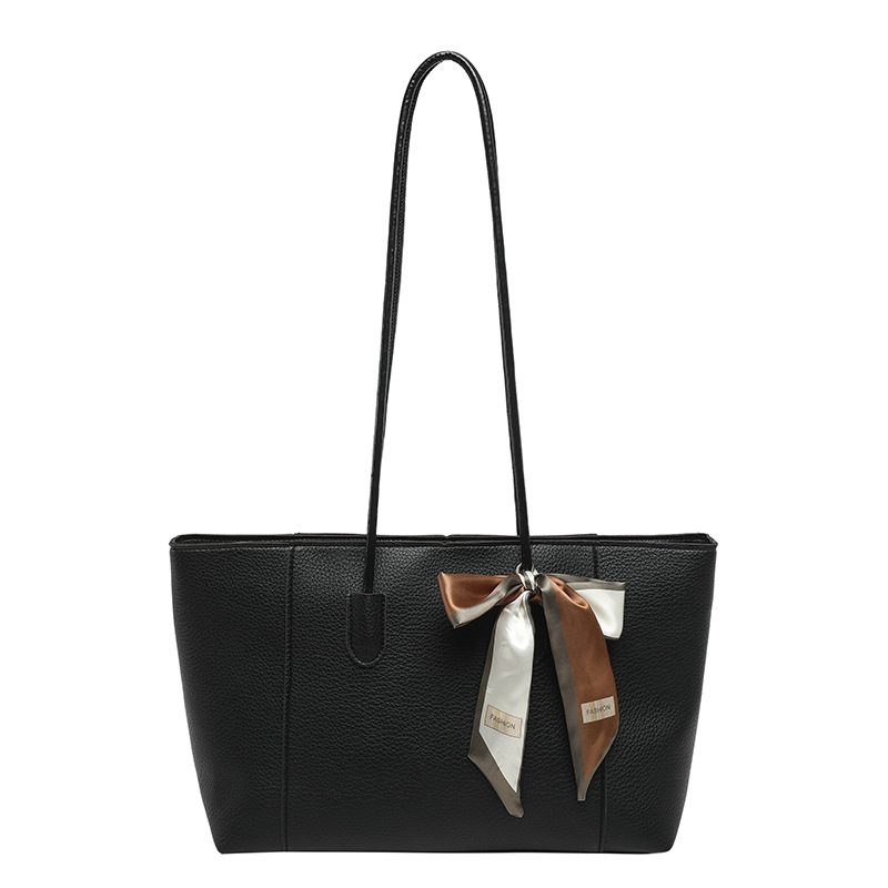Solid Color Large Capacity Minimalist Tote Bag view 6