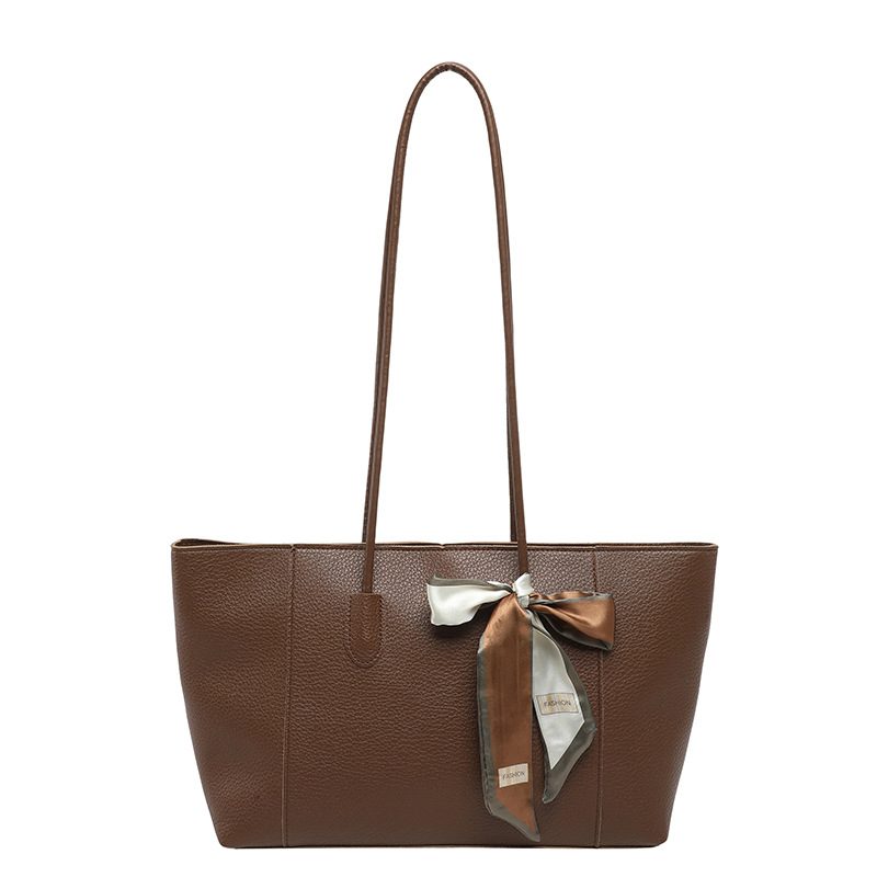 Solid Color Large Capacity Minimalist Tote Bag view 8