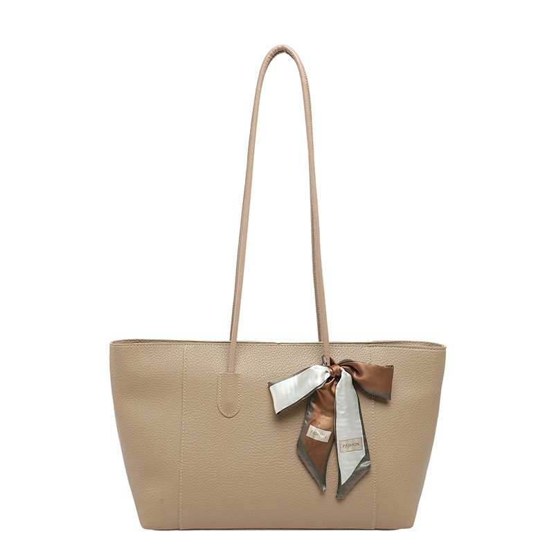 Solid Color Large Capacity Minimalist Tote Bag view 9