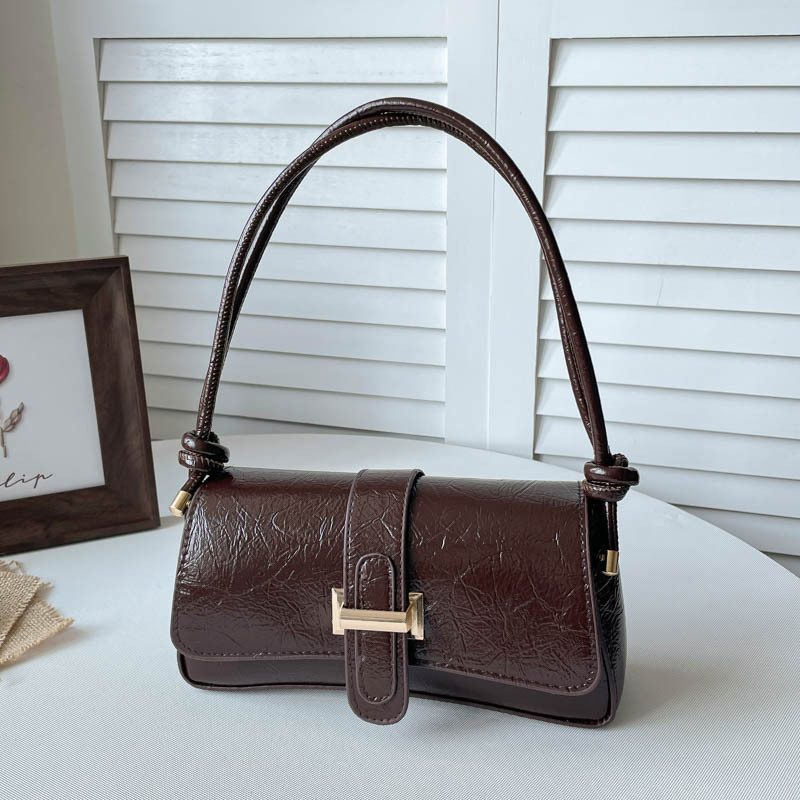 Color Block Baguette Top-Handle Bag view 3