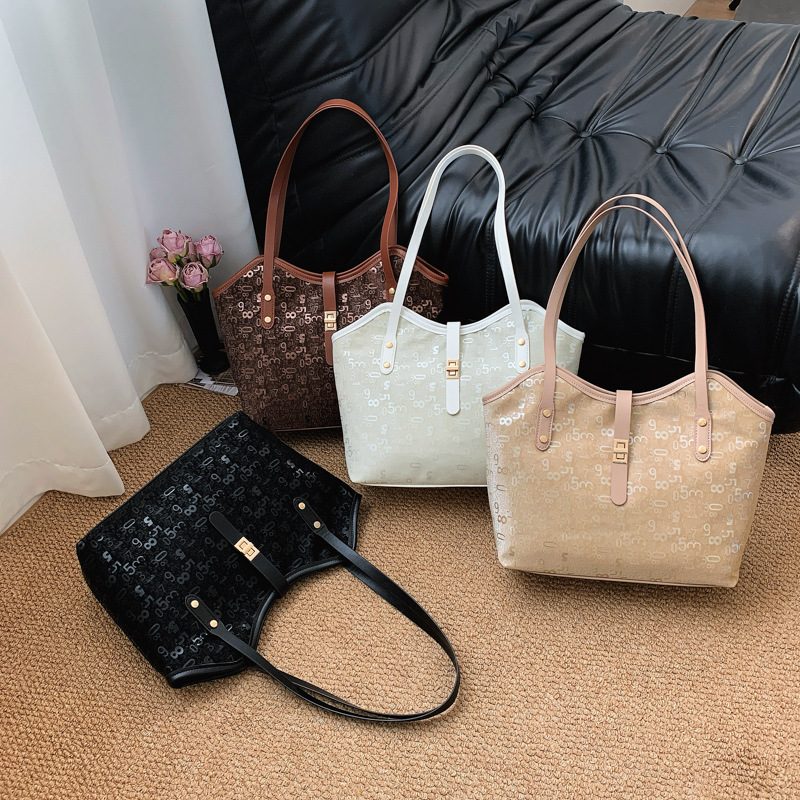 Casual Large Capacity Top-Handle Tote Bag