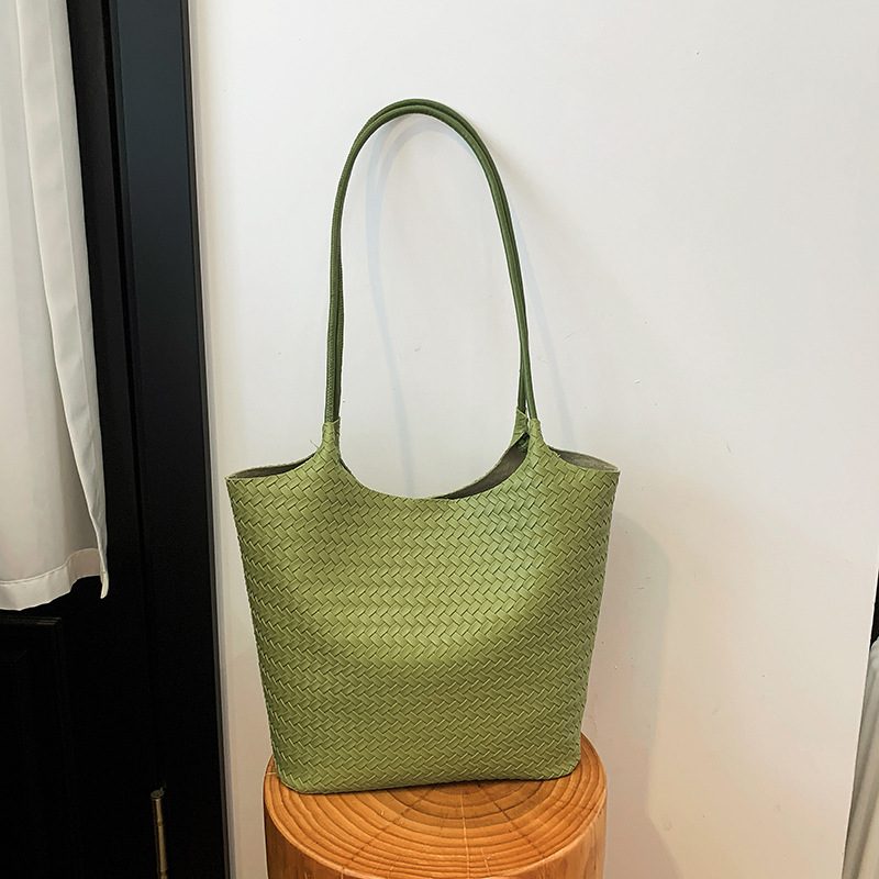 Woven Large Capacity Commuter Tote Bag view 2
