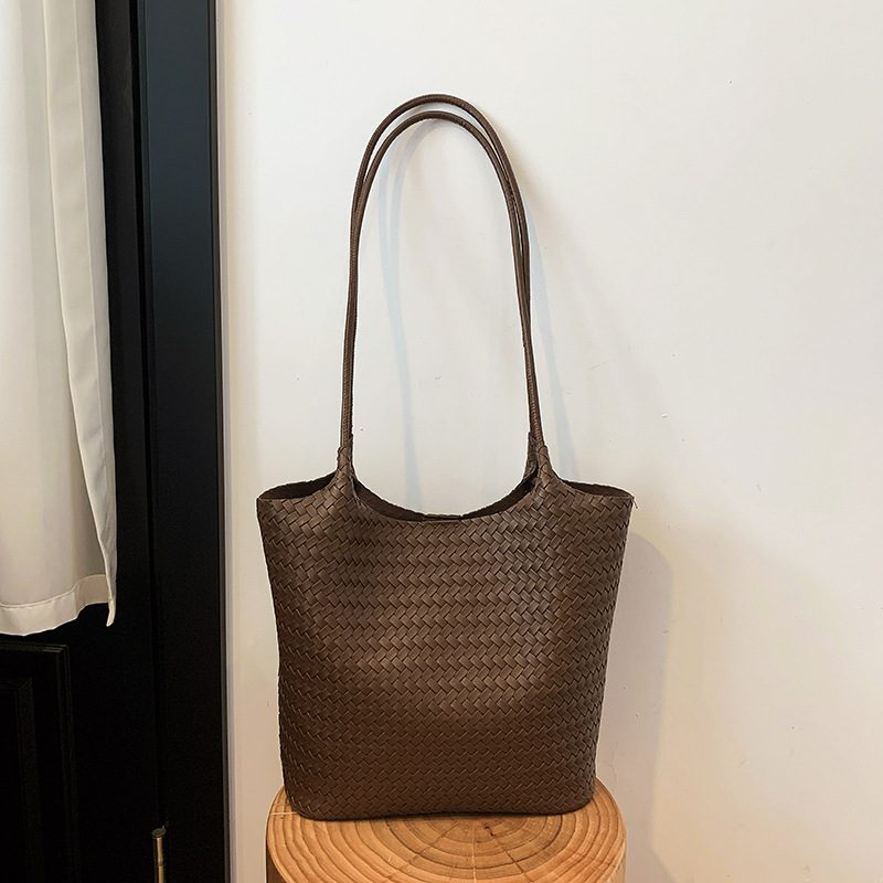 Woven Large Capacity Commuter Tote Bag view 4
