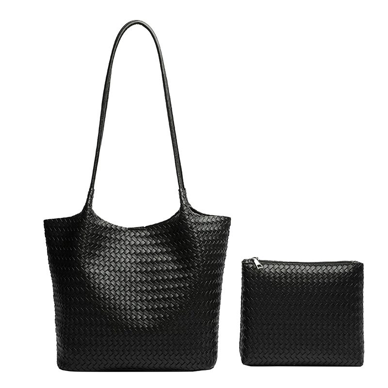 Woven Large Capacity Commuter Tote Bag view 5