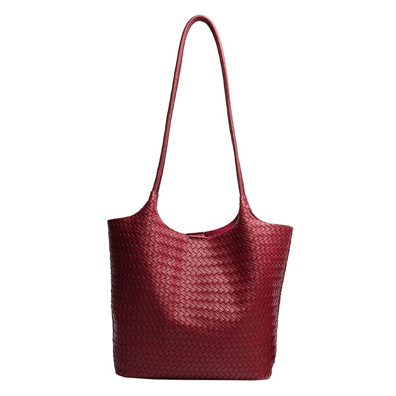 Woven Large Capacity Commuter Tote Bag view 6