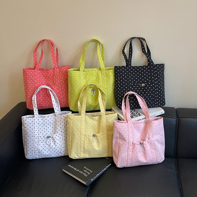 Polka Dot Large Capacity Tote Bag