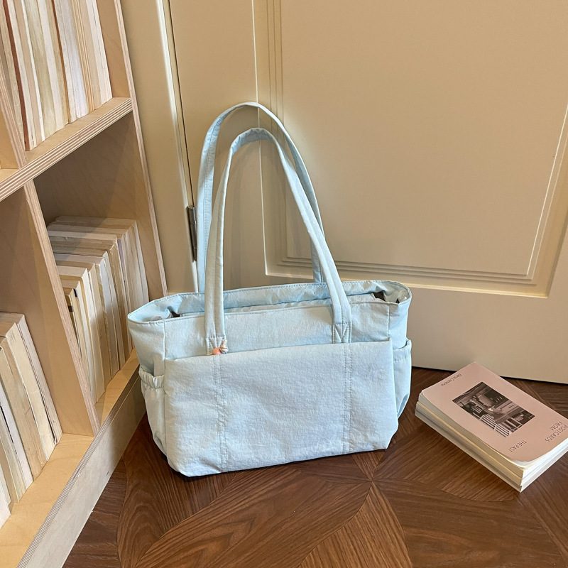 Candy Color Large Tote Shoulder Bag view 3