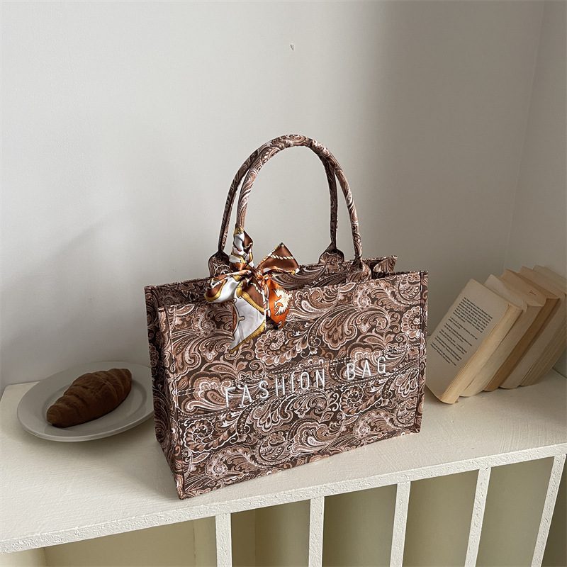 Retro Large Capacity Tote Shoulder Bag view 2