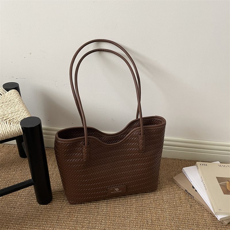 Tas Tote Vintage Besar Kapasitas Kasual Perjalanan Bahu view 3