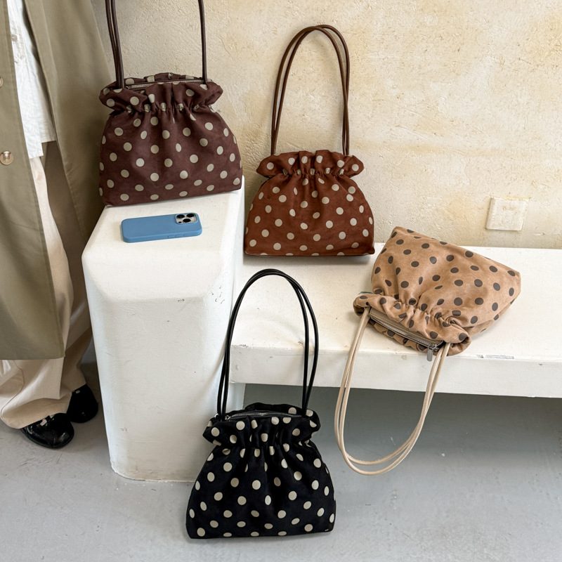 Polka Dot Casual Shoulder Tote Bag Minimalist