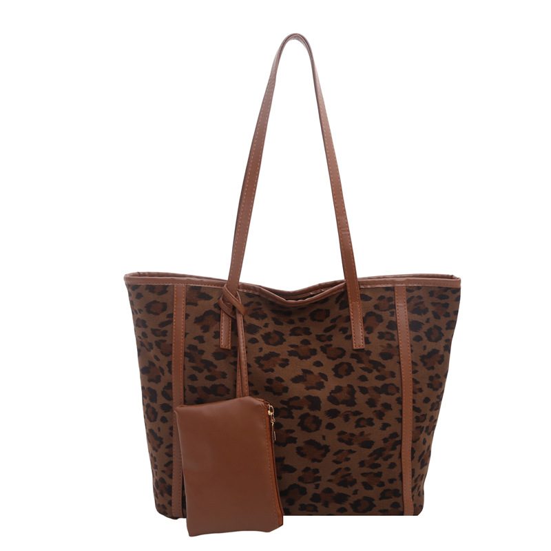 Vintage Textured Tote Bag Large Capacity Shoulder Bag view 5