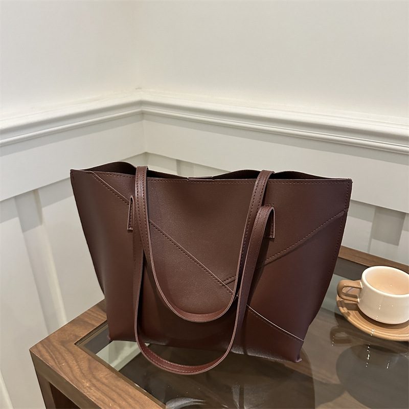 Sac cabas coréen tendance minimaliste bandoulière grande capacité view 3