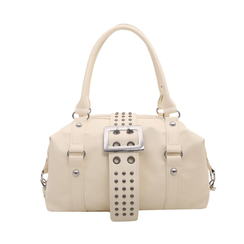Punk Studded Boston Bag Top-Handle Shoulder Bag view 9