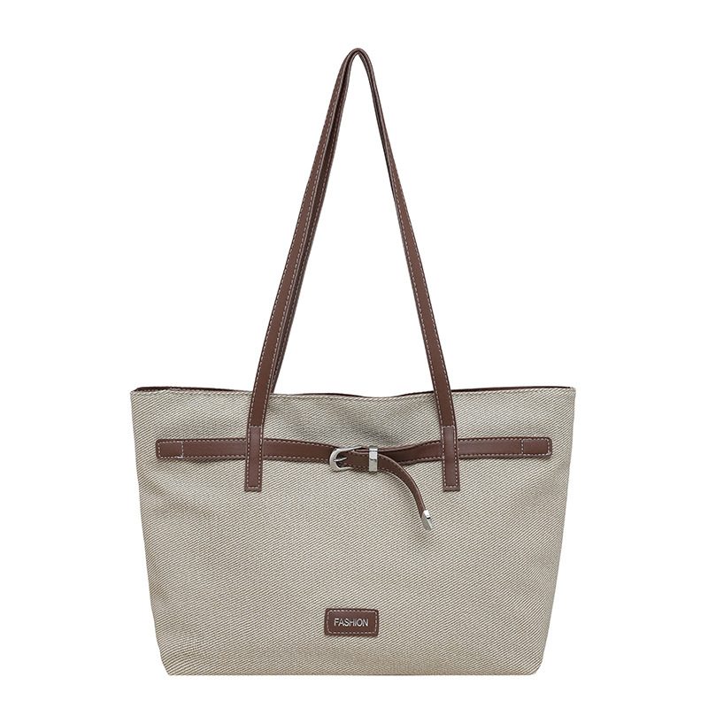 Vintage Large Capacity Commuter Tote Shoulder Bag view 5