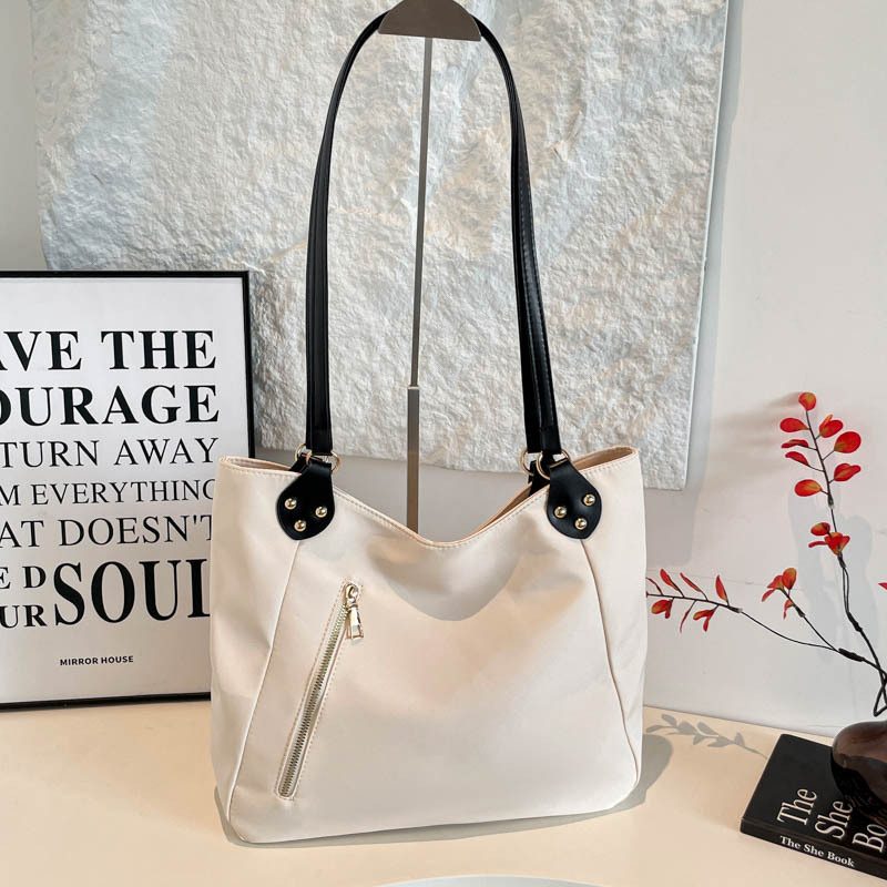Tas Tote Kanvas Vintage Bahu Besar Kapasitas view 2
