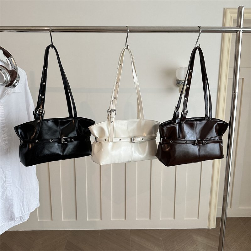 Textured Commuter Tote Shoulder Top-Handle Bag