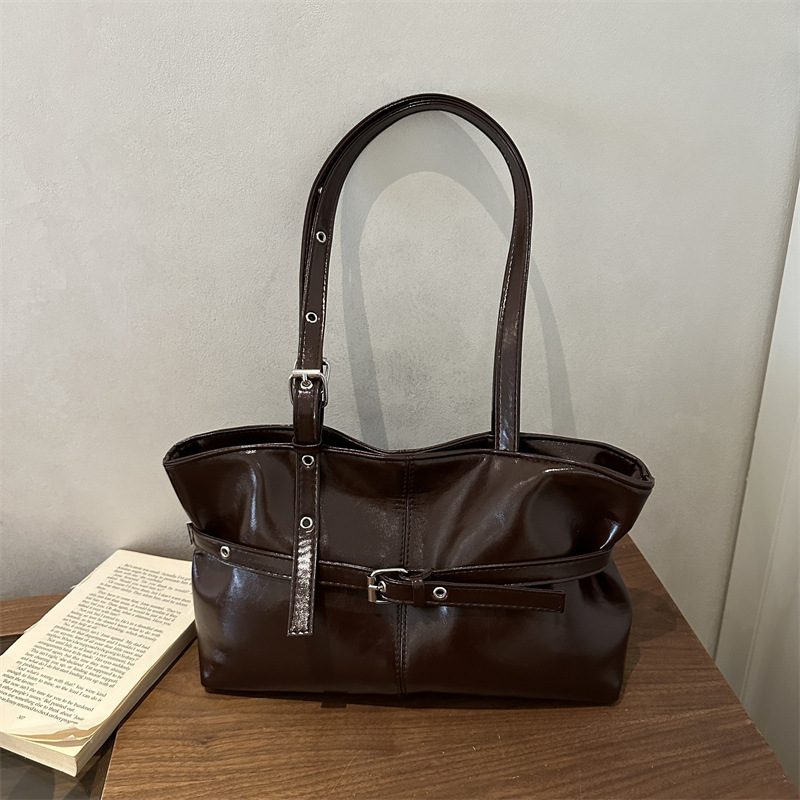 Textured Commuter Tote Shoulder Top-Handle Bag view 2