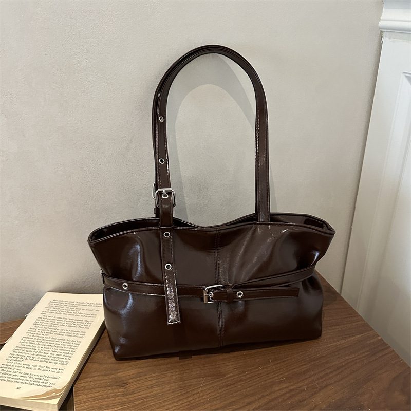 Textured Commuter Tote Shoulder Top-Handle Bag view 3