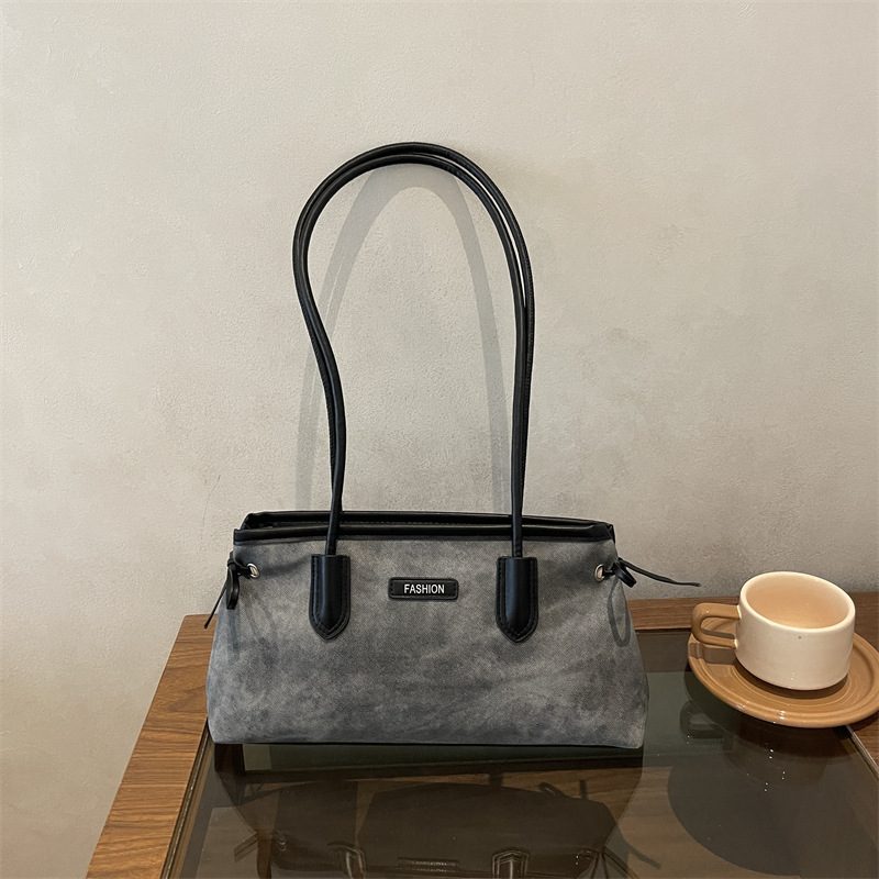 Tas Boston Vintage Matte Bahu view 4