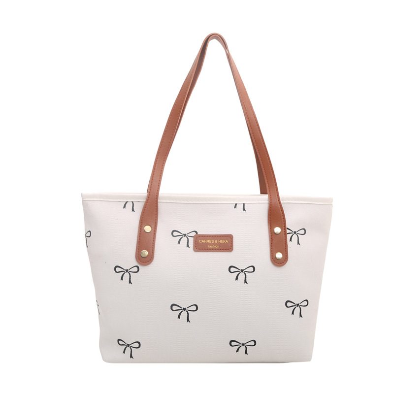 Bow Detail Tote Shoulder Bag Large Capacity view 6