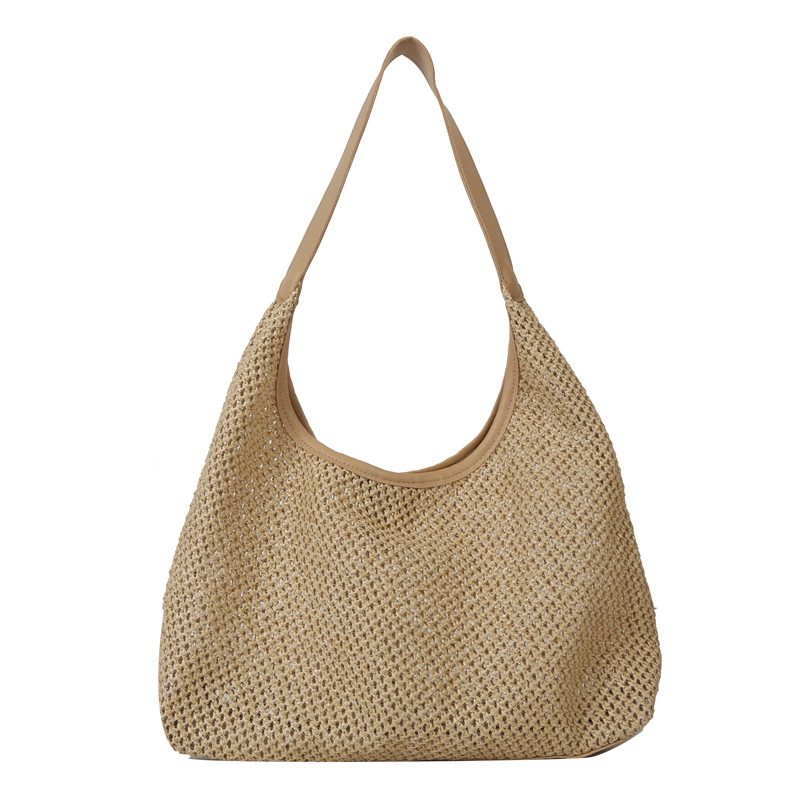 Woven Straw Tote Beach Shoulder Bag view 9