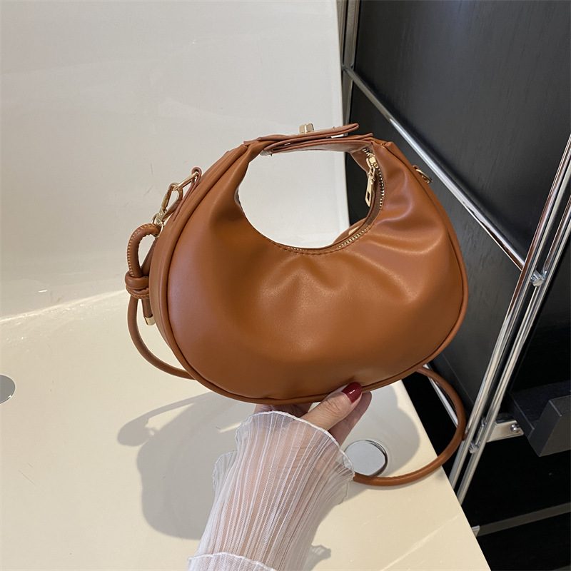 Crescent Minimalist Shoulder Top-Handle Bag view 3
