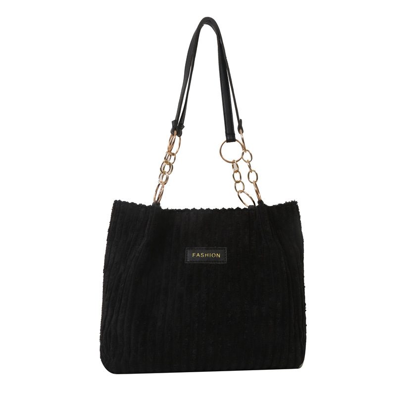 Corduroy Large Top-Handle Tote Bag view 6
