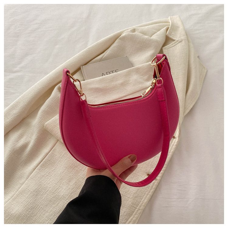 PU Stitched Round Top-Handle Bag view 8