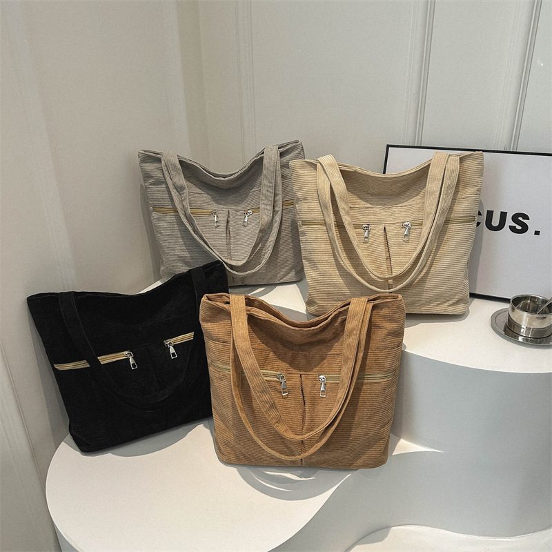 Canvas Patchwork Top-Handle Shoulder Bag