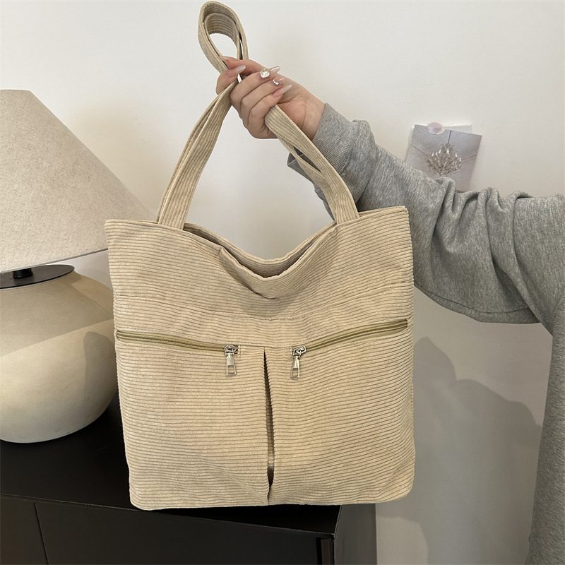Canvas Patchwork Top-Handle Shoulder Bag view 3
