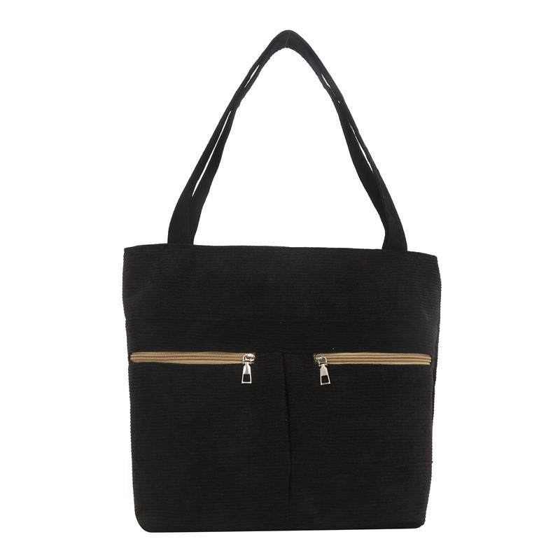Canvas Patchwork Top-Handle Shoulder Bag view 5