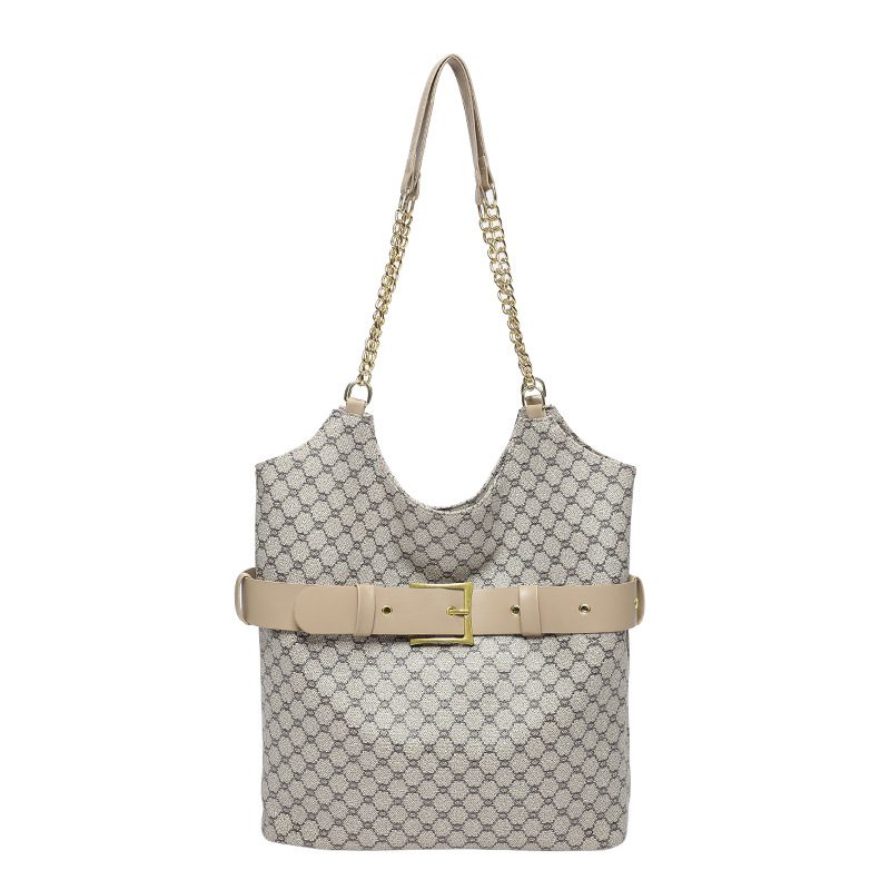 Belted Large Capacity Tote Shoulder Bag view 12