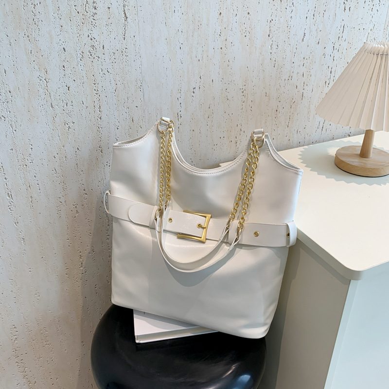 Belted Large Capacity Tote Shoulder Bag view 4