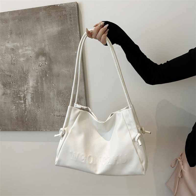 Soft Leather Large Capacity Shoulder Tote Bag view 3