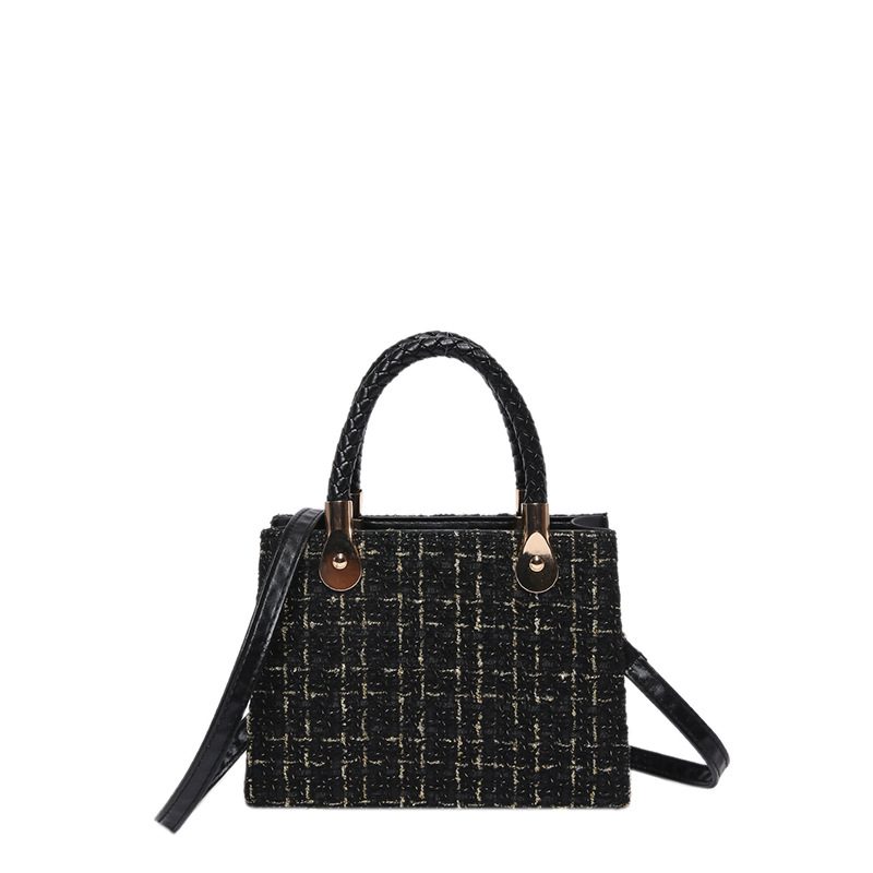 Woolen Top-Handle Large Capacity Tote Bag view 6