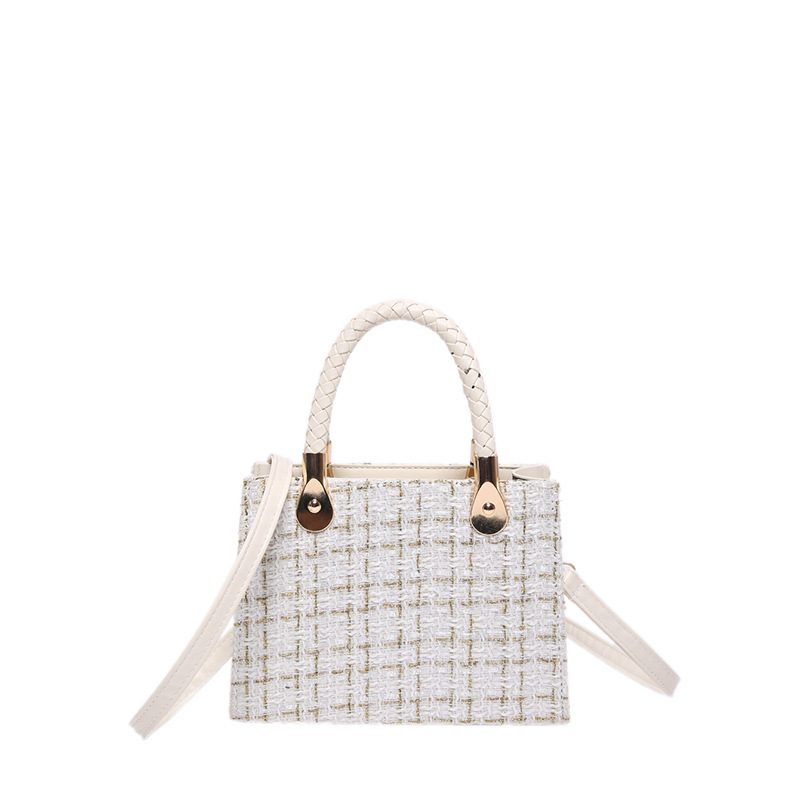 Woolen Top-Handle Large Capacity Tote Bag view 7