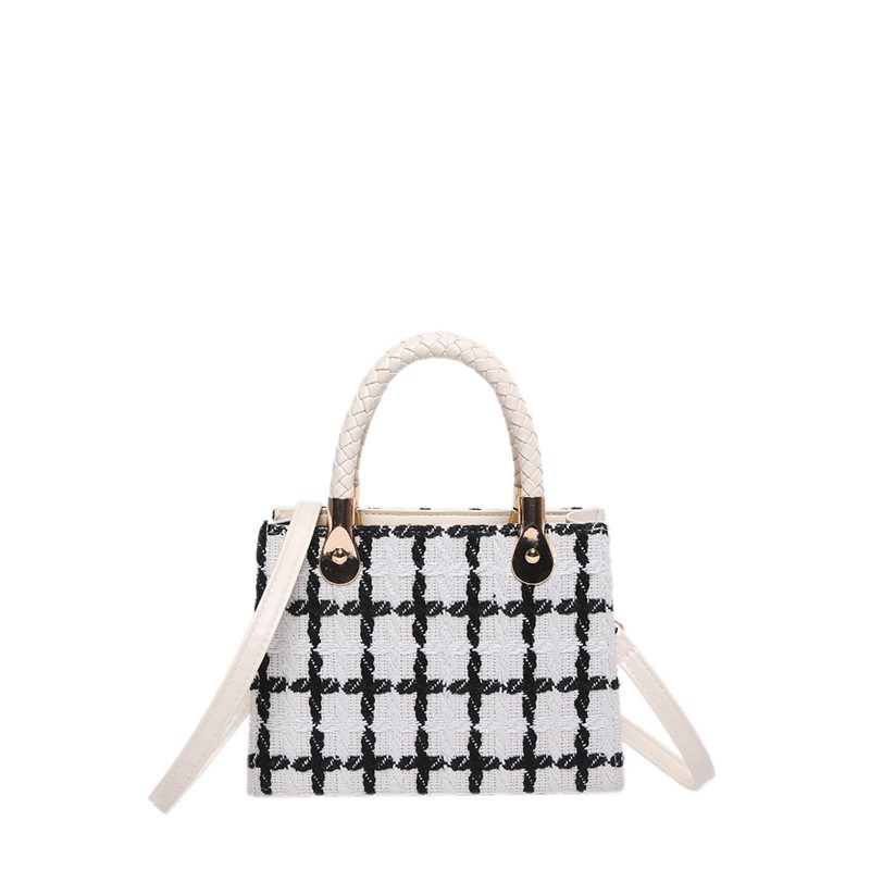 Woolen Top-Handle Large Capacity Tote Bag view 8
