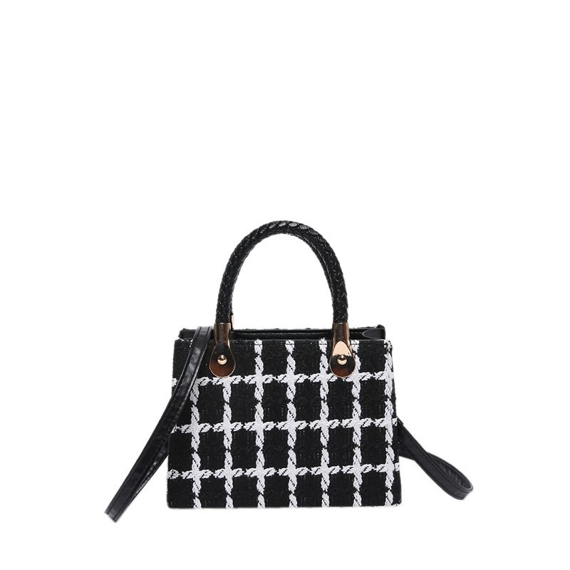 Woolen Top-Handle Large Capacity Tote Bag view 9