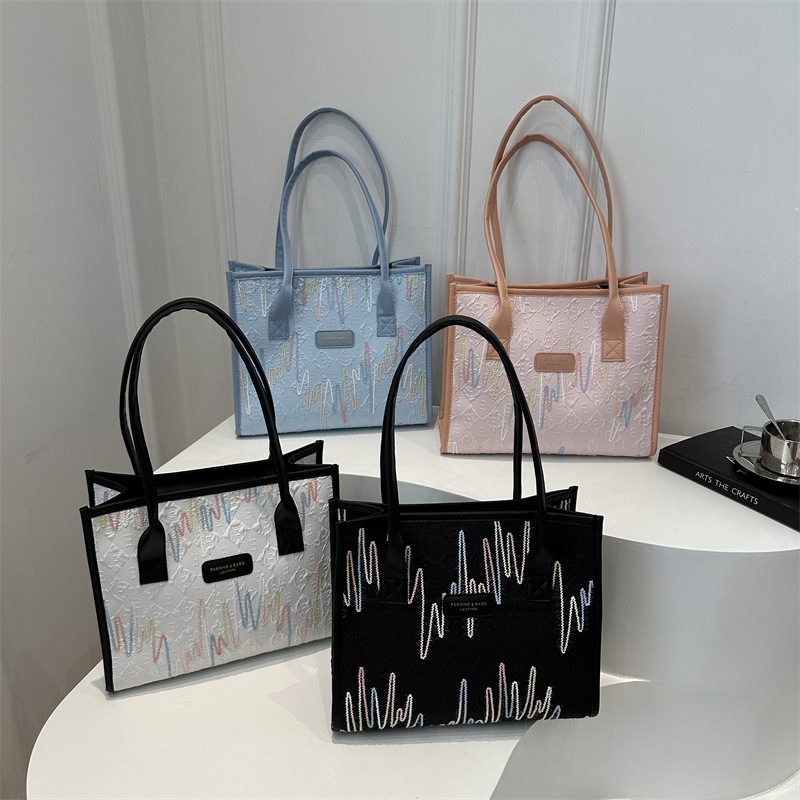 Colorful Vintage Large Capacity Tote Bag