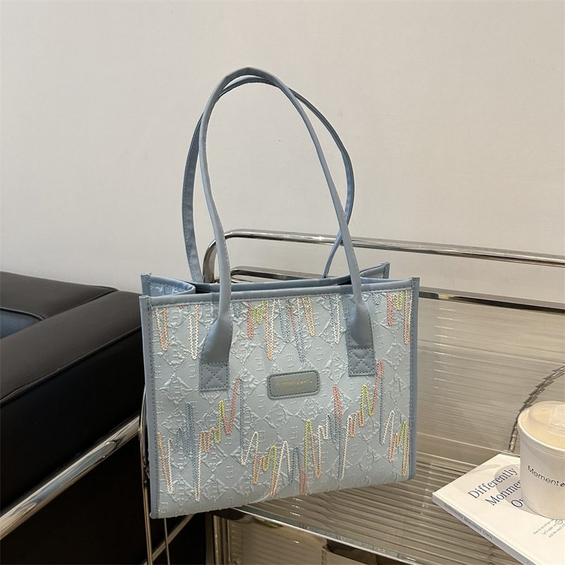 Colorful Vintage Large Capacity Tote Bag view 3