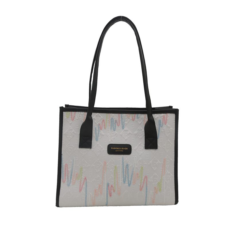 Colorful Vintage Large Capacity Tote Bag view 6