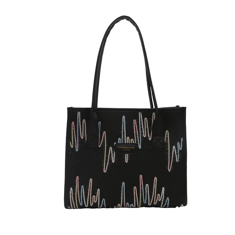 Colorful Vintage Large Capacity Tote Bag view 7