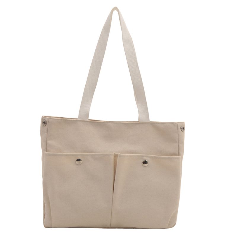 Tas Tote Kanvas Multi Kantong view 6
