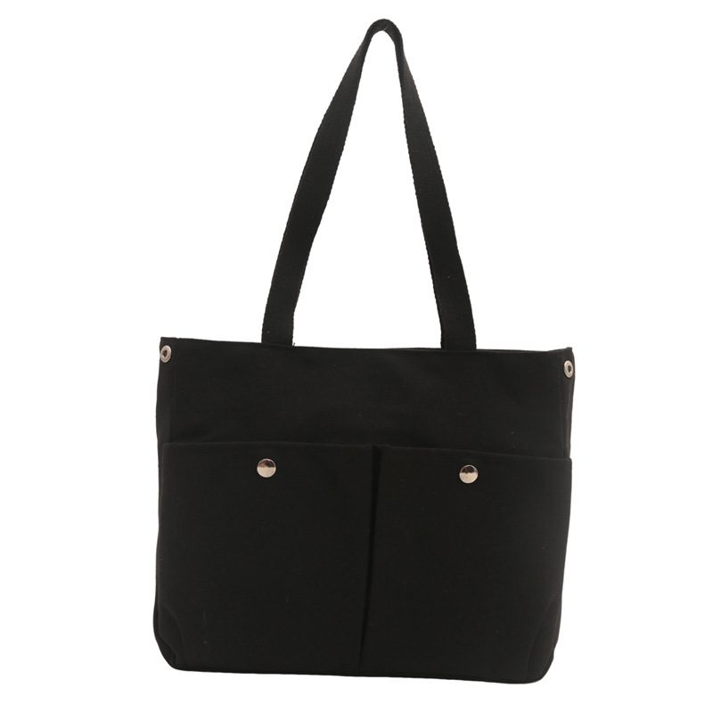 Tas Tote Kanvas Multi Kantong view 7