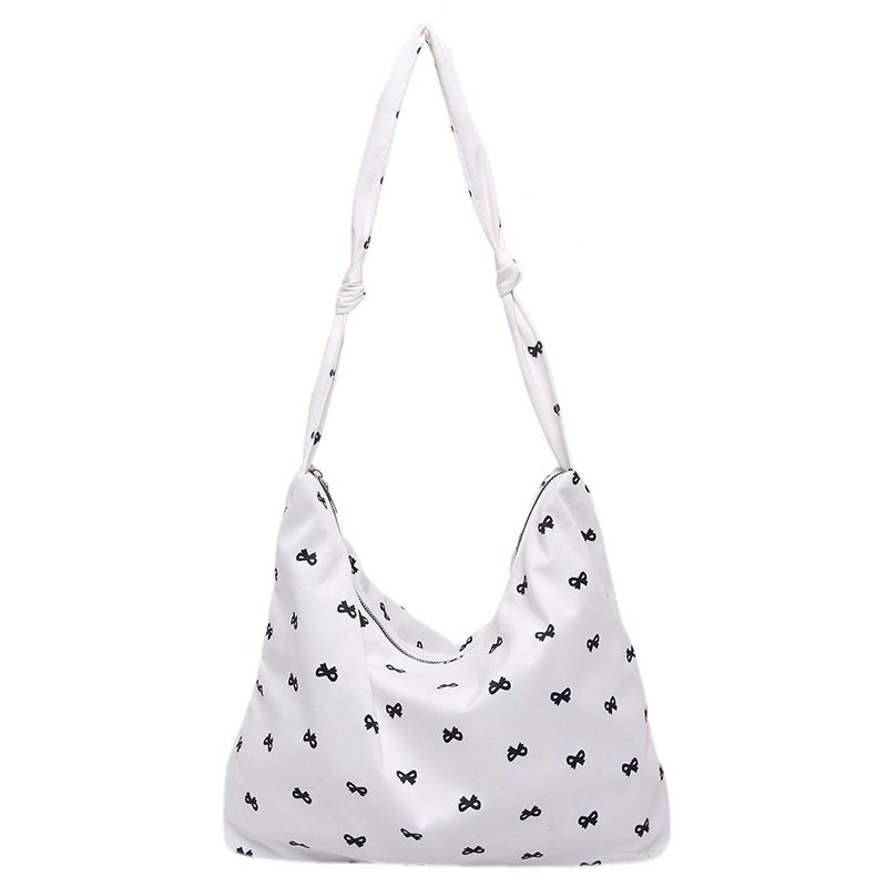 Bow Canvas Foldable Tote Bag view 6