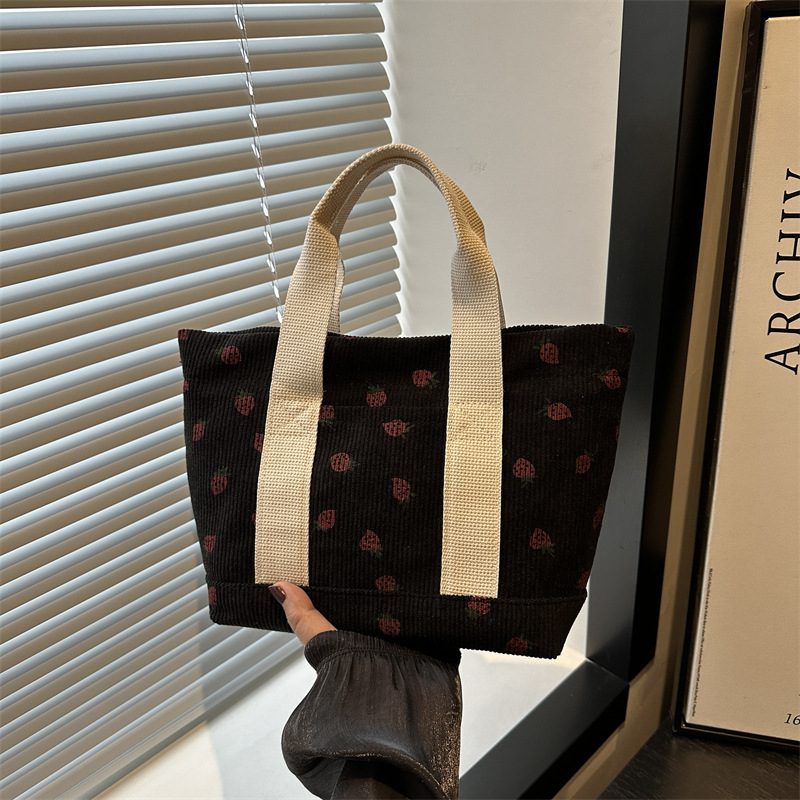 Minimalist Large Canvas Tote Bag view 2