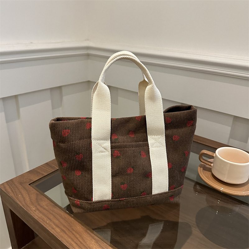 Minimalist Large Canvas Tote Bag view 3