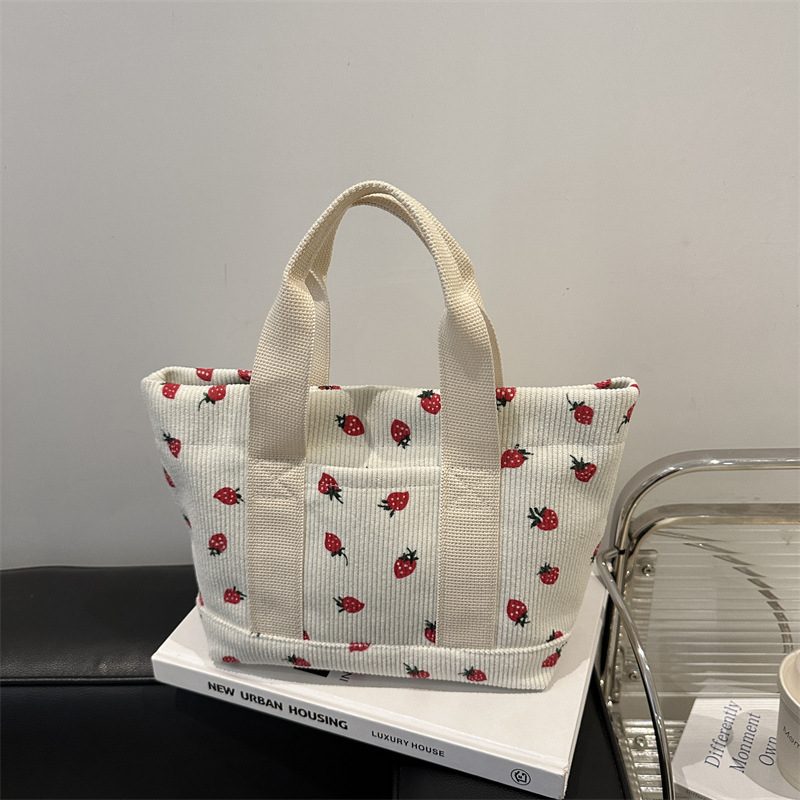 Minimalist Large Canvas Tote Bag view 4