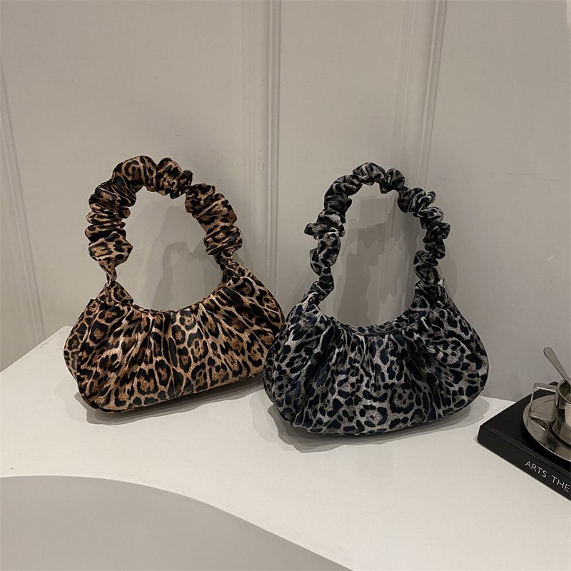 Cloud Pleated French Top-Handle Tote Bag