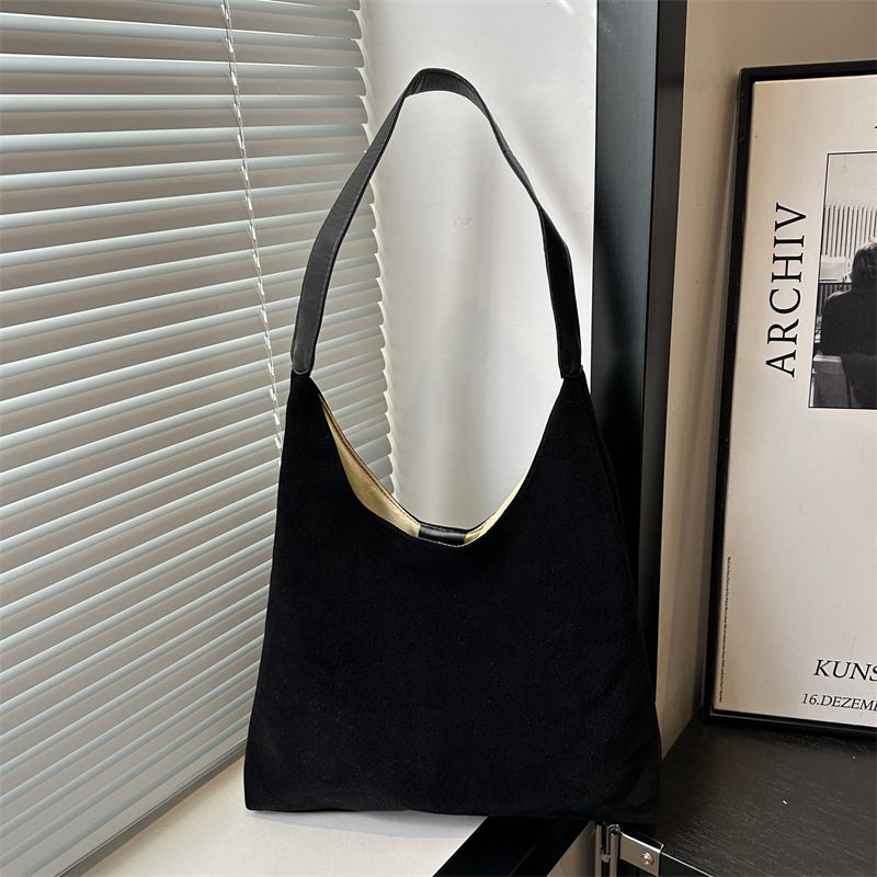 Suede Large Shoulder Tote Bag view 4